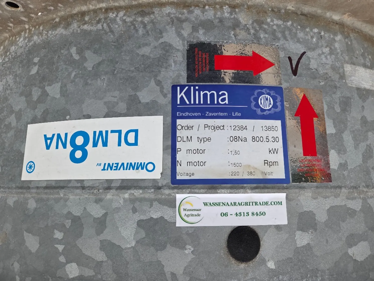 Klima DLM-08 NA Axialventilatoren | 80cm Durchmesser