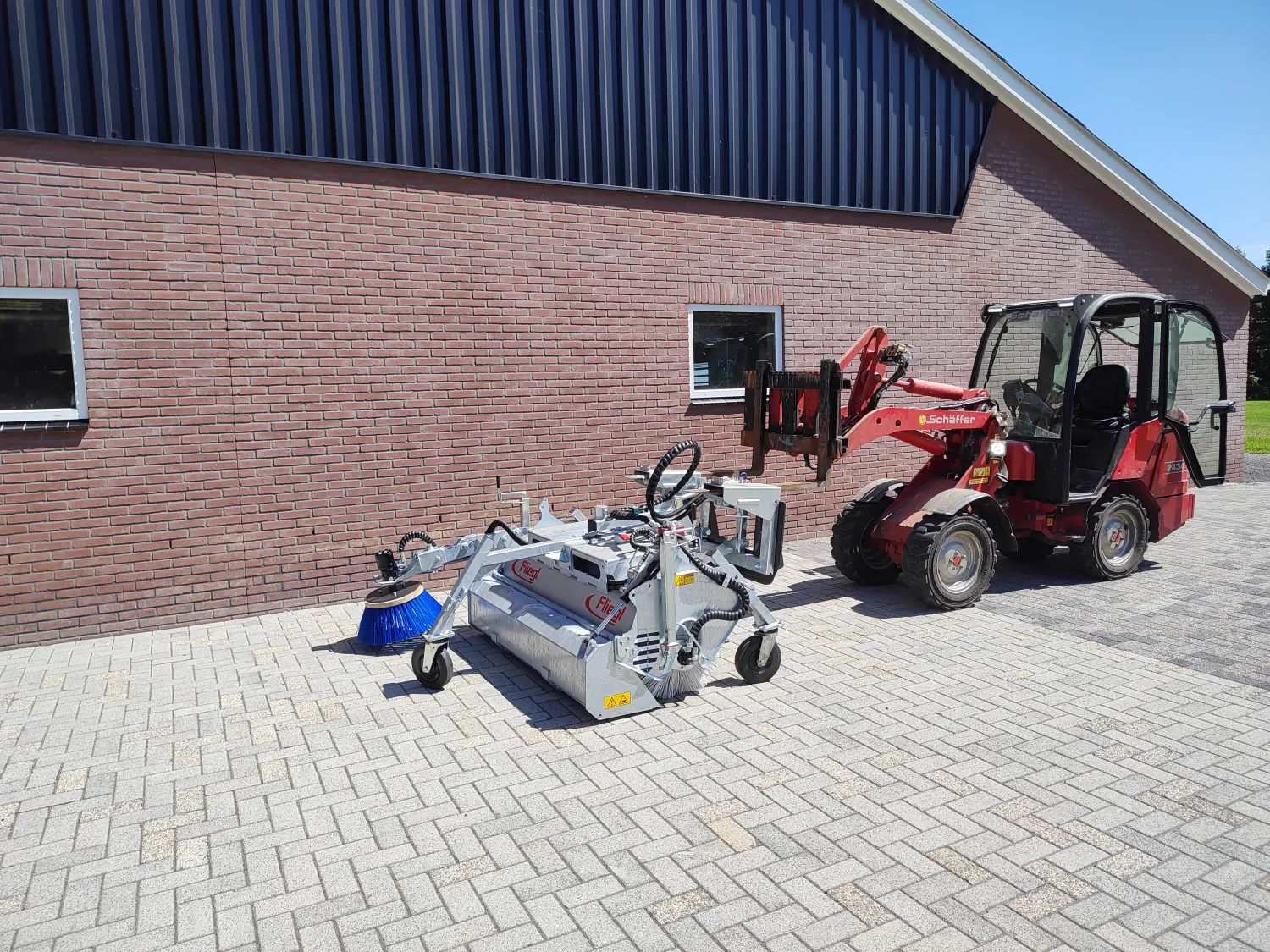 FLIEGL Veegmachine 2300mm - Robuust & Gegalvaniseerd