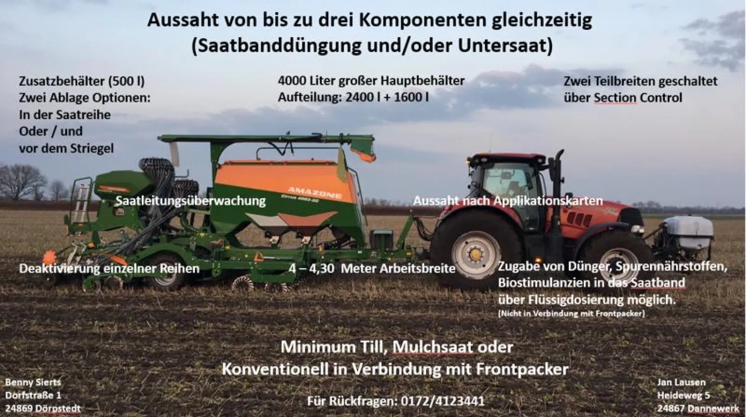 Loondiensten zaaien in Noord-Sleeswijk-Holstein