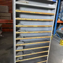 Gebruikte magazijnkasten - 200cm hoog, 100cm breed