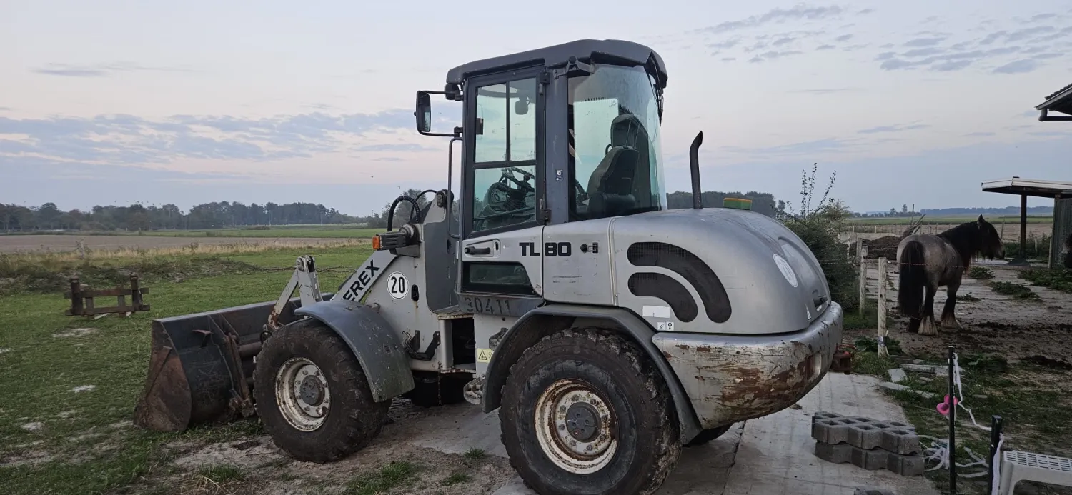 Terex TL80 laadschop met palletvorken - Direct inzetbaar