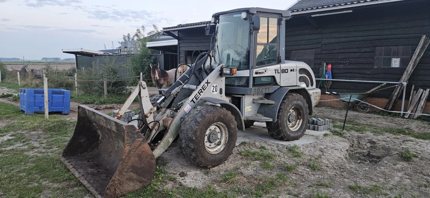 Terex TL80 laadschop met palletvorken - Direct inzetbaar