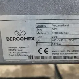 Bercomex VZB Transportband - 2018 Model, Goede Staat