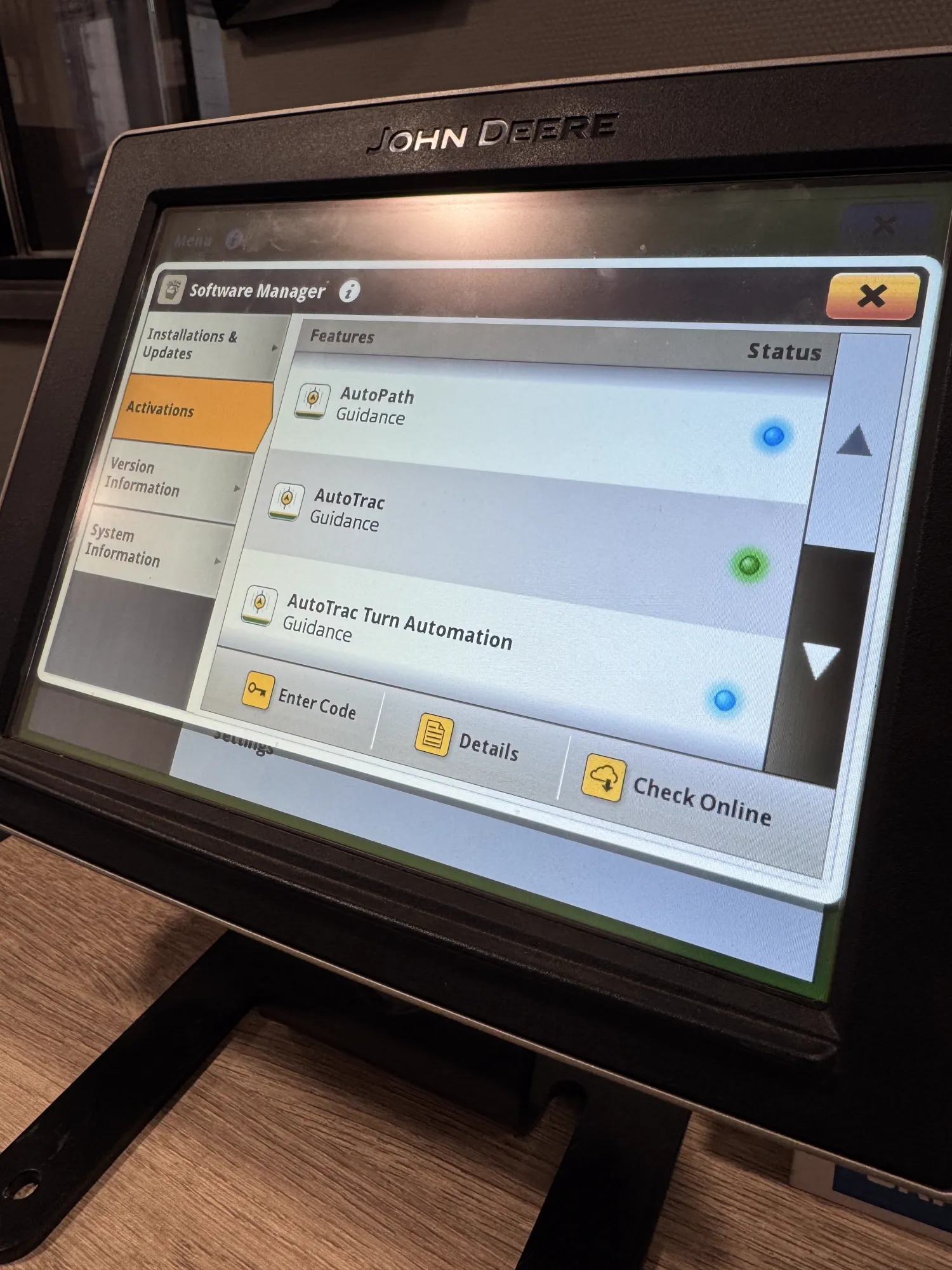 John Deere 4640 Display AT/SC - Autotrac & Sectiecontrol
