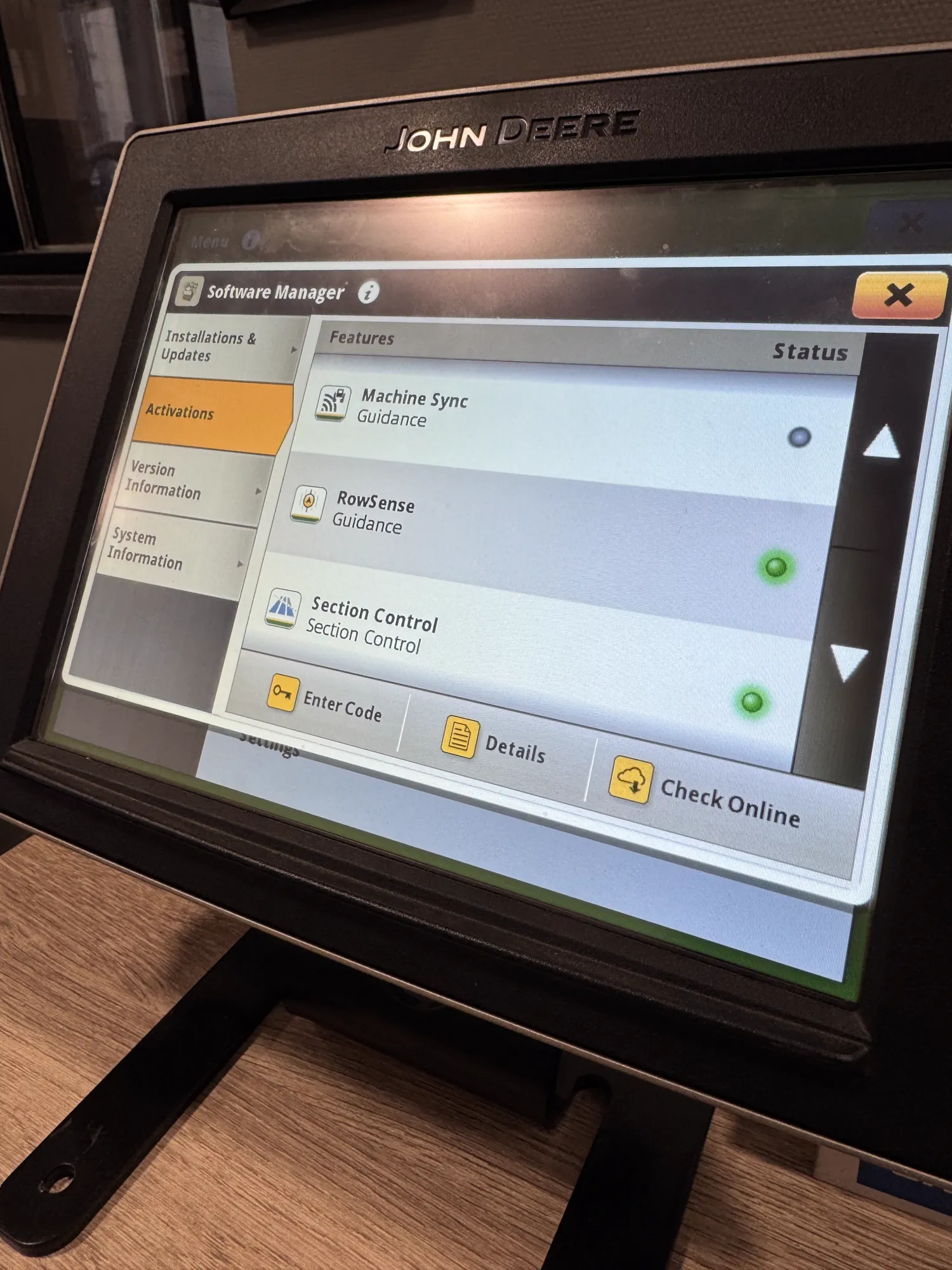 John Deere 4640 Display AT/SC - Autotrac & Sectiecontrol