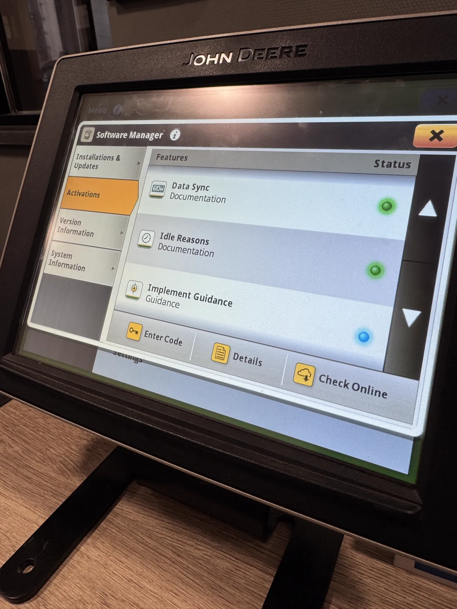John Deere 4640 Display AT/SC - Autotrac & Sectiecontrol