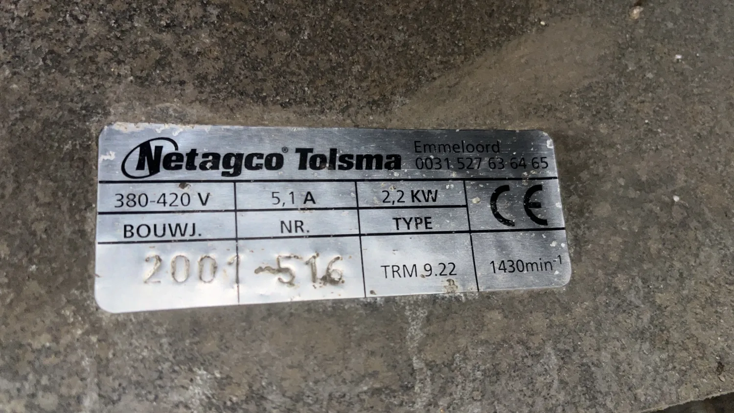Tolsma Ventilatoren 2.2 kW - Gebruikt, Goed Werkend