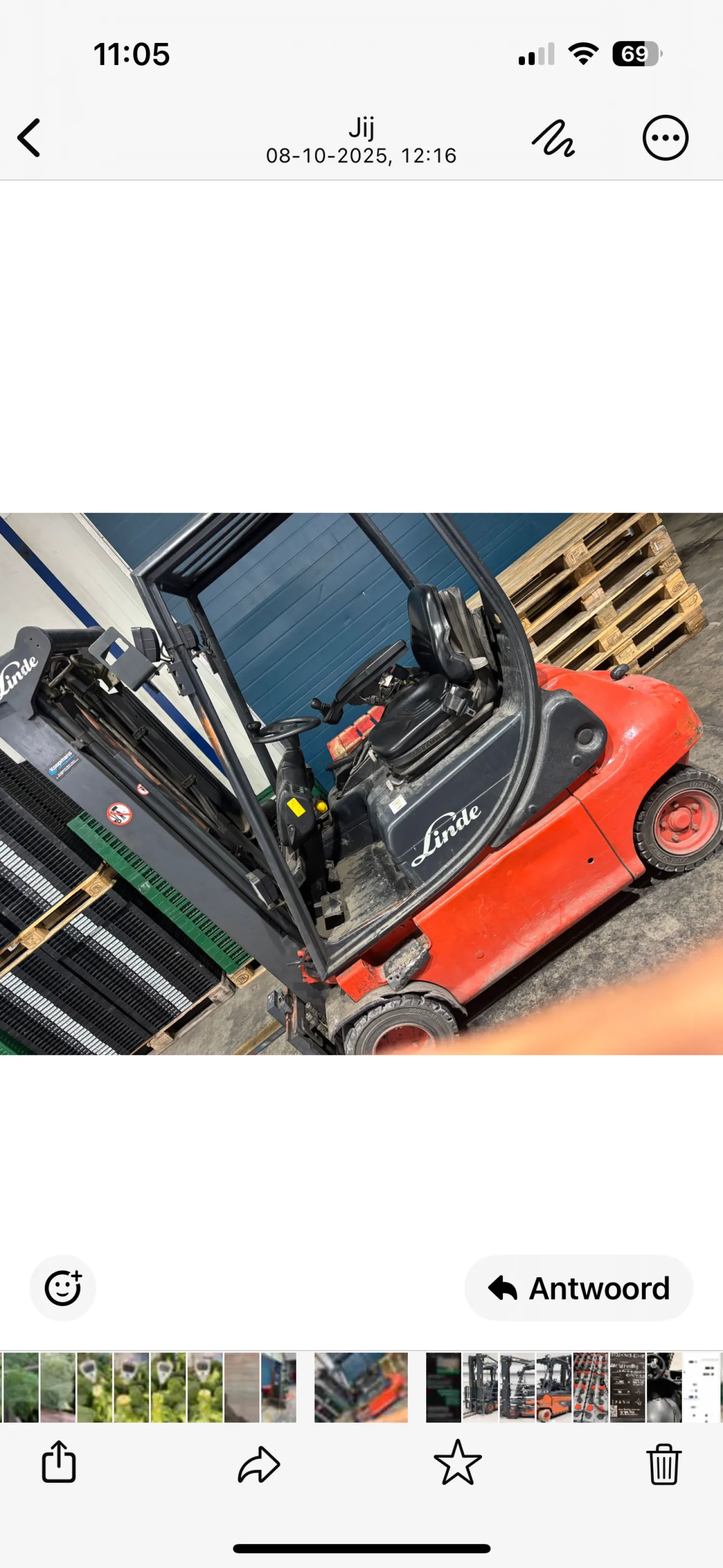 Linde E20 Heftruck | Nieuwe banden & Triplex mast