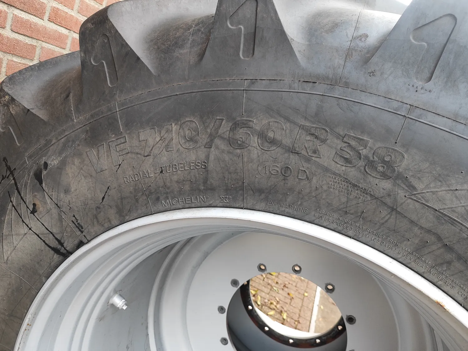 Michelin Xeobib VF 710/60 R38 Dæk - Fremragende stand