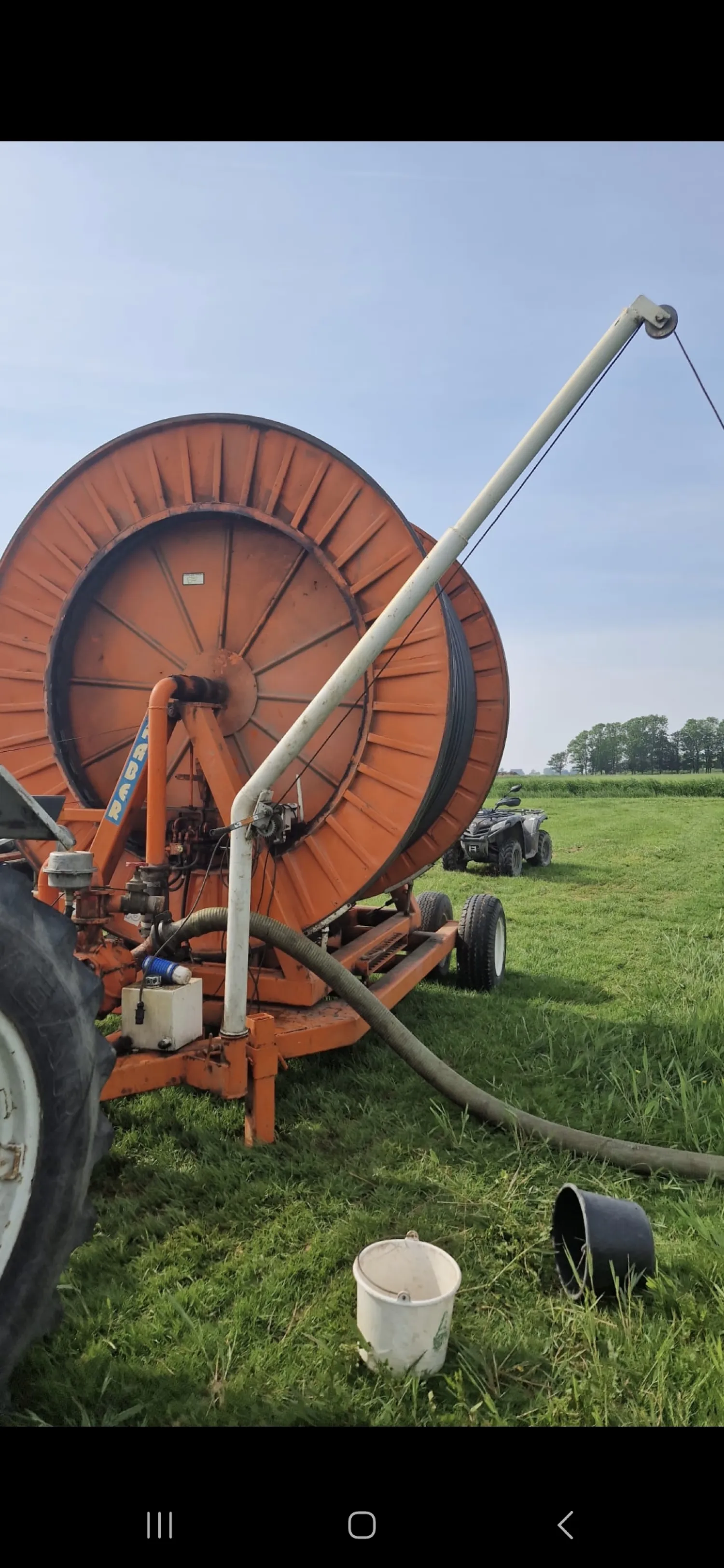 Faber Beregeningshaspel: 300m slang, Hydromotor vernieuwd