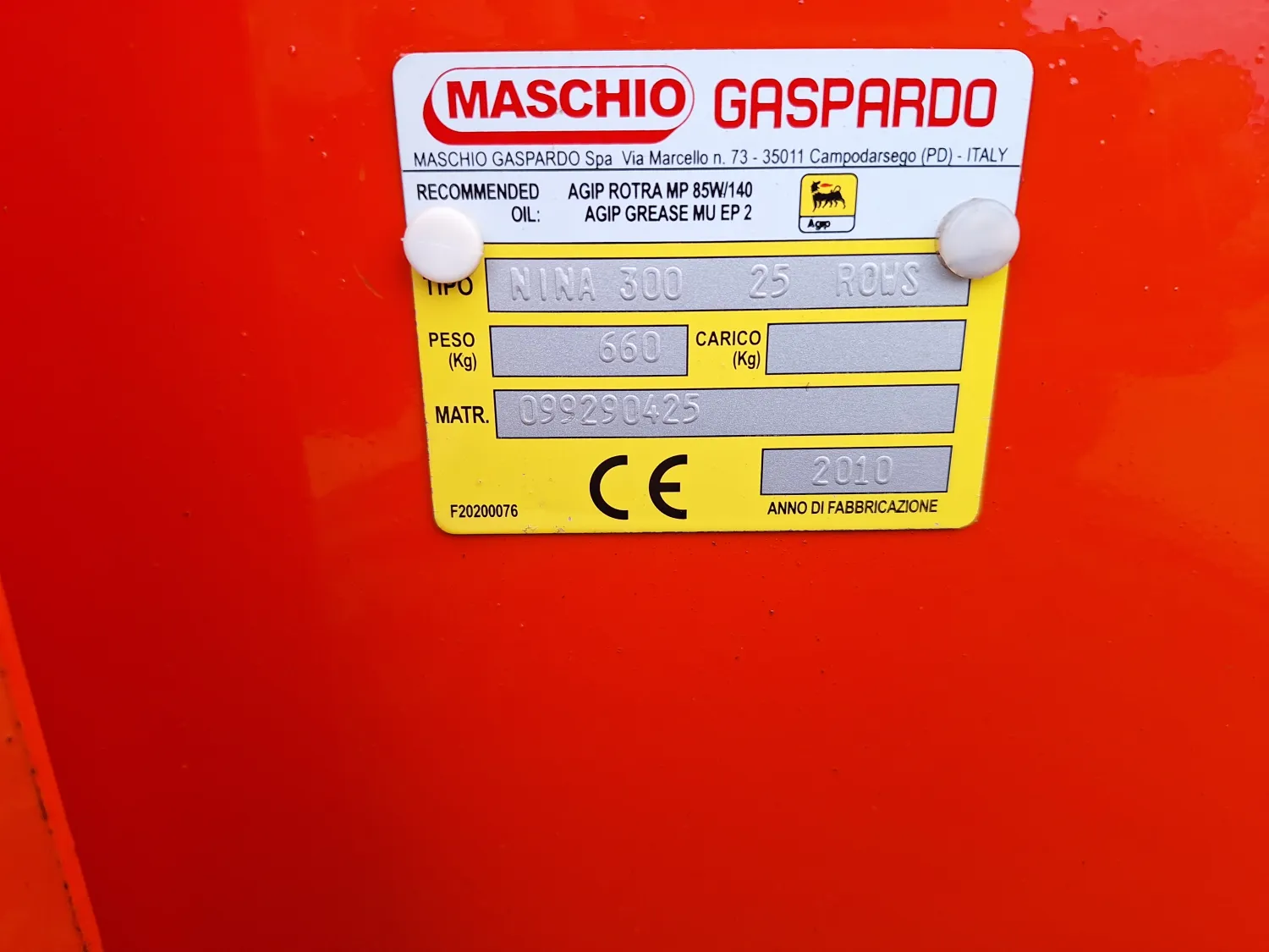 MASCHIO NINA 300 & Kuhn CDM 300 boormachine te koop