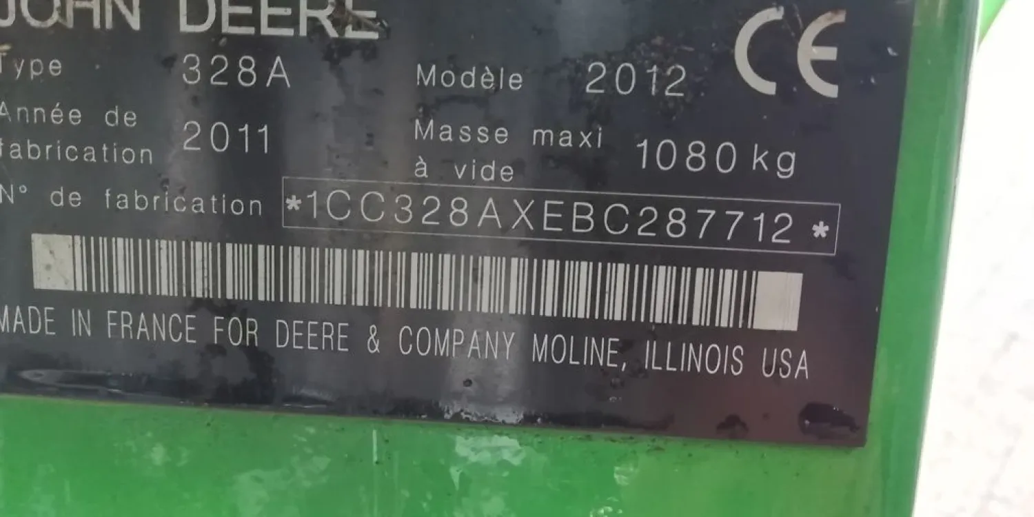 John Deere 328A Maaier uit 2012 te koop