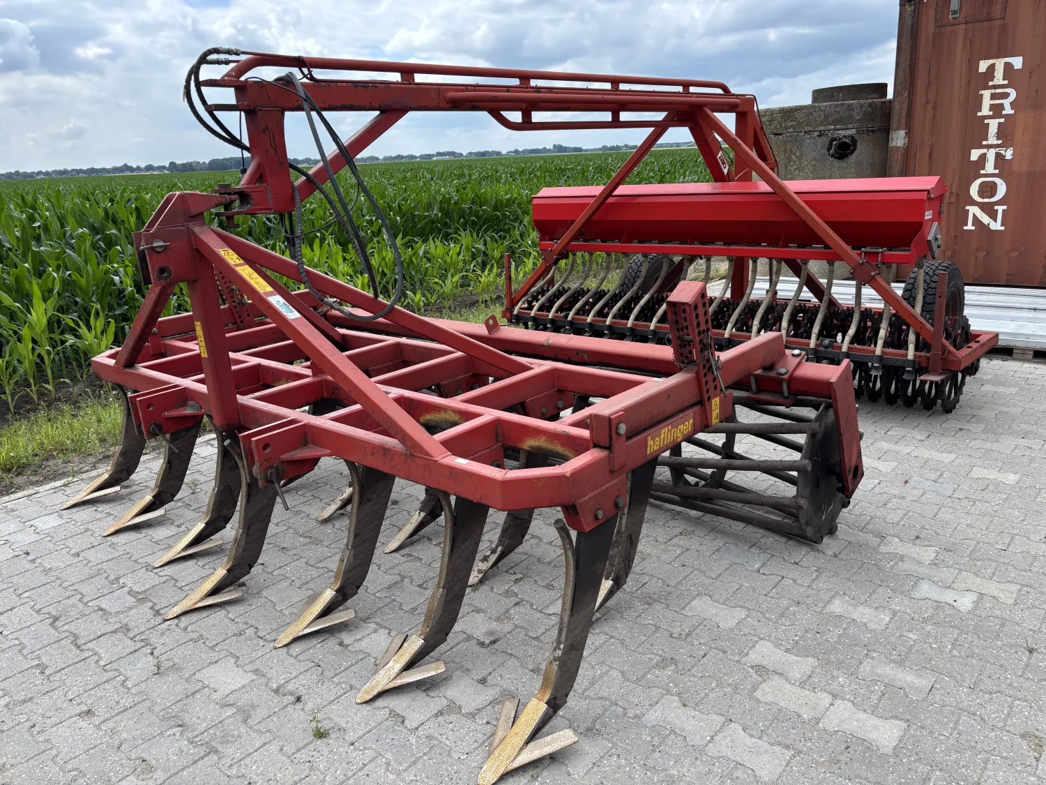 Evers Cultivator met Zaaimachine Combinatie - Gebruikt
