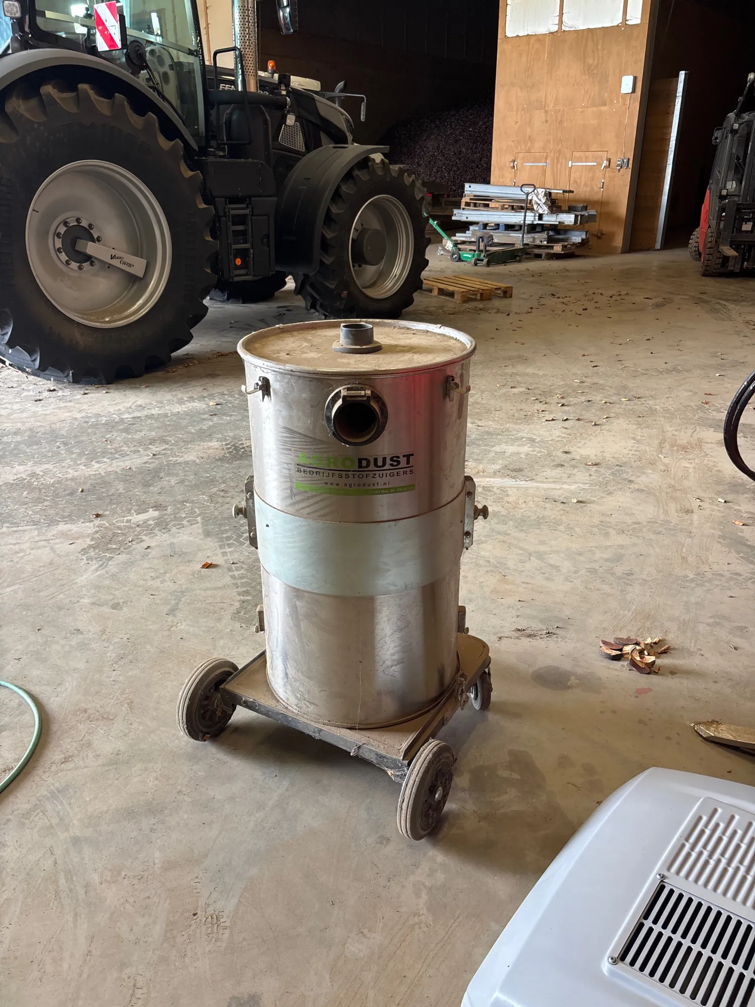 Agrodust Voorraadtank: Meer stofopname