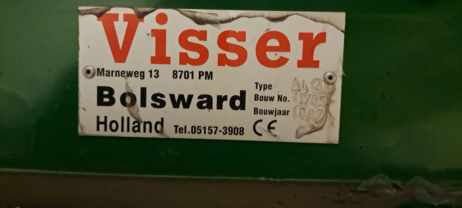 Visser AL1200 Oogstmachine - Efficiënt en Betrouwbaar