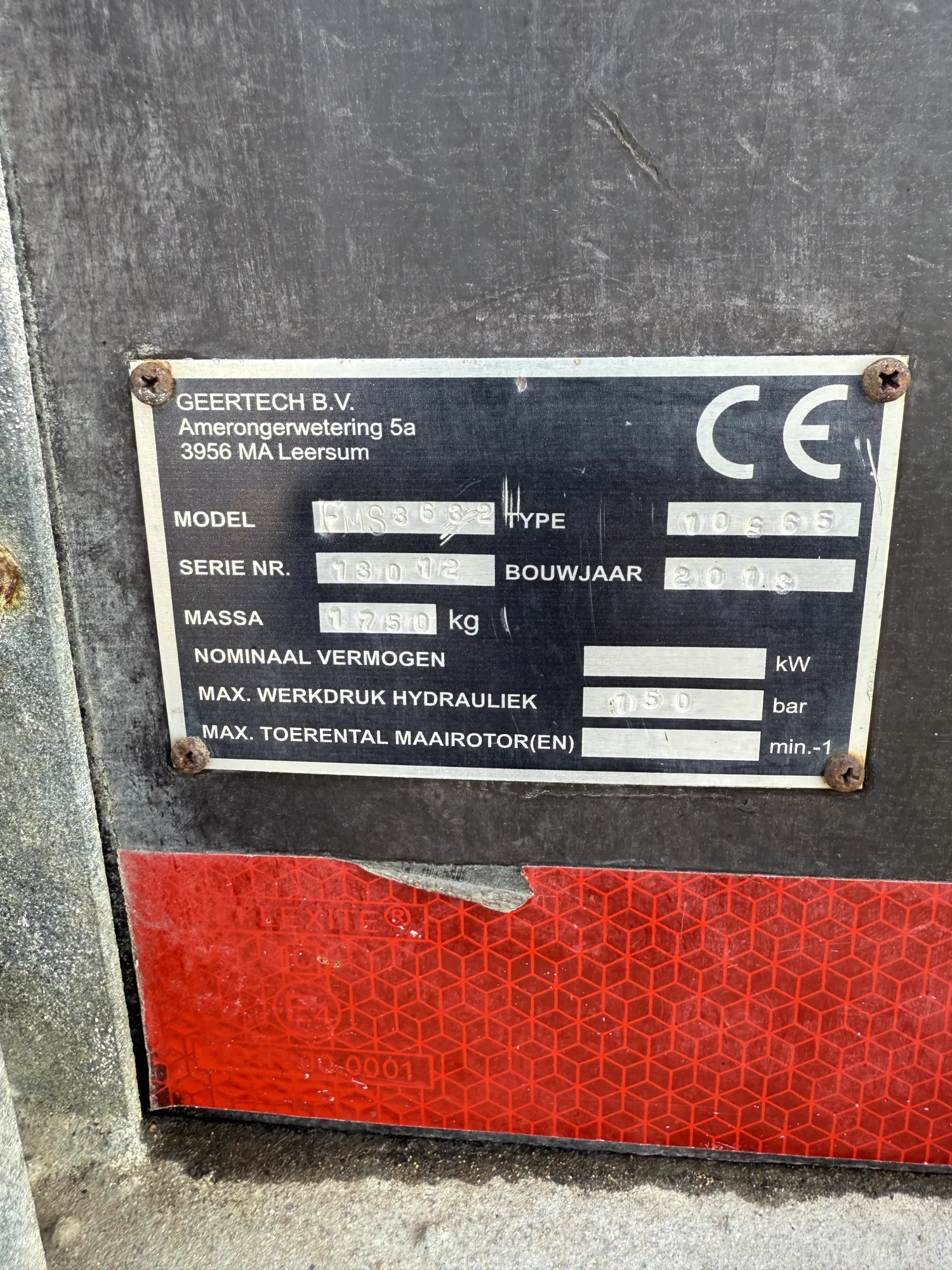 Geertech FMS 3632 Compoststrooier - 2013 Model