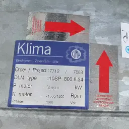 Ventilatoare axiale Klima DLM-10SP - 80cm, 2 viteze