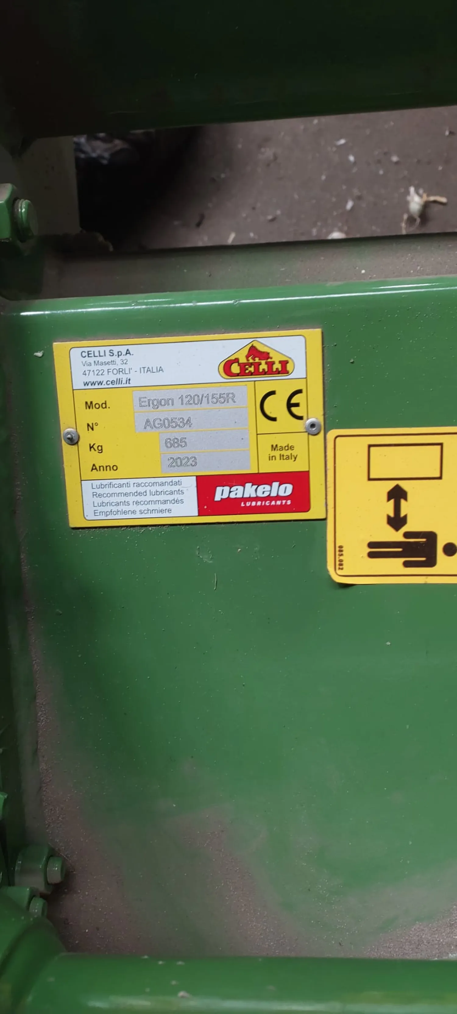Celli Ergon 120-155 Rotor Mieszający Na Sprzedaż | Nowy 2023
