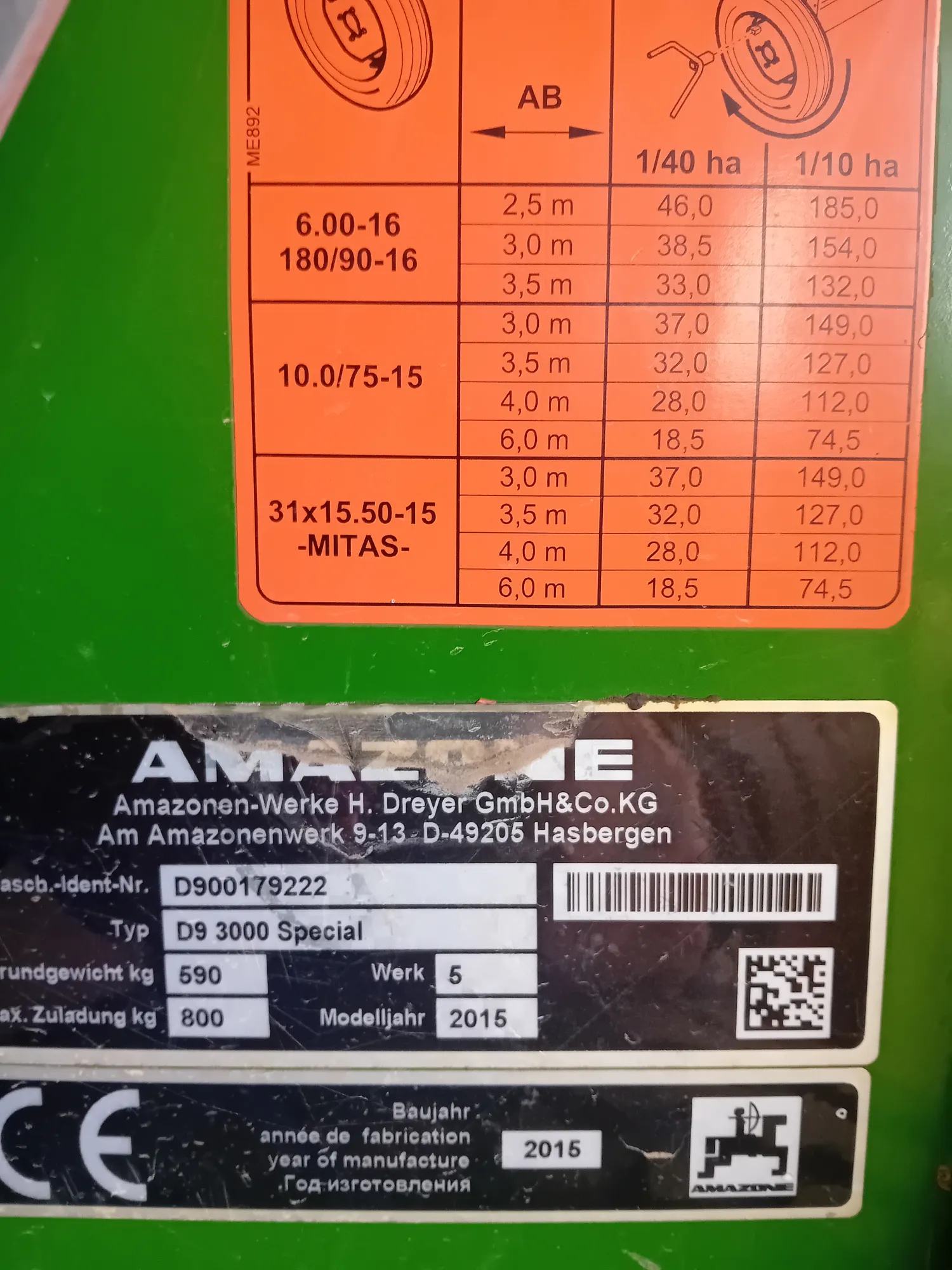 Amazone D9 3000 Zaaimachine - 3m Werkbreedte - Te Koop