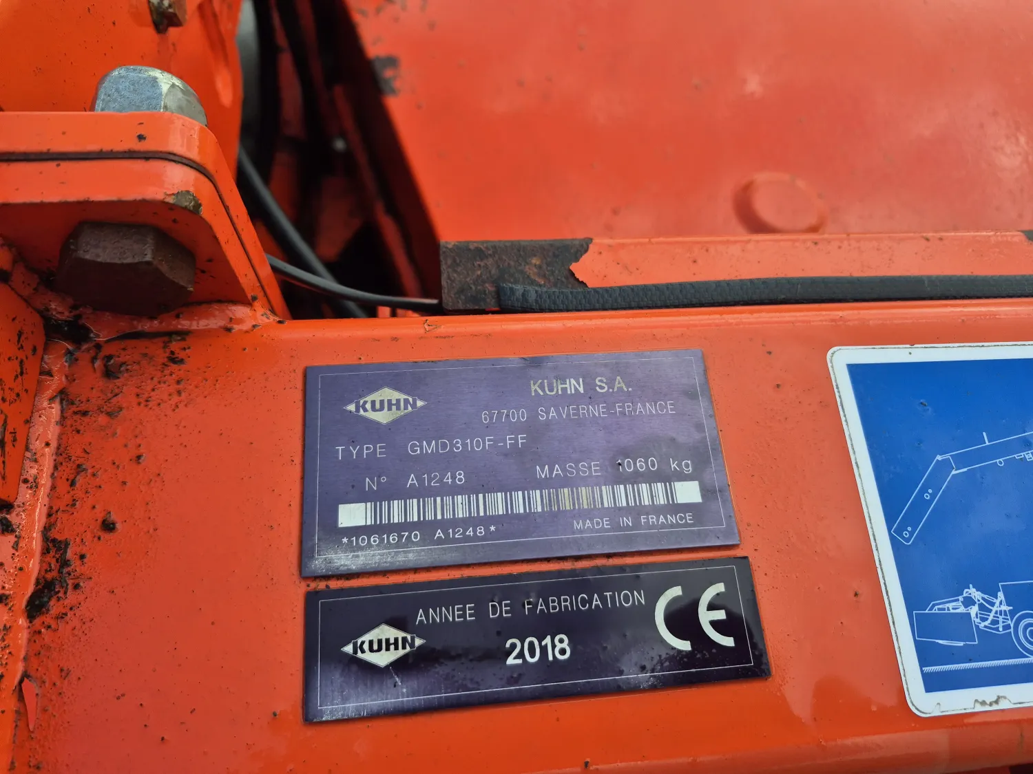 Cositoare cu discuri Kuhn GMD 310 - Anul 2018