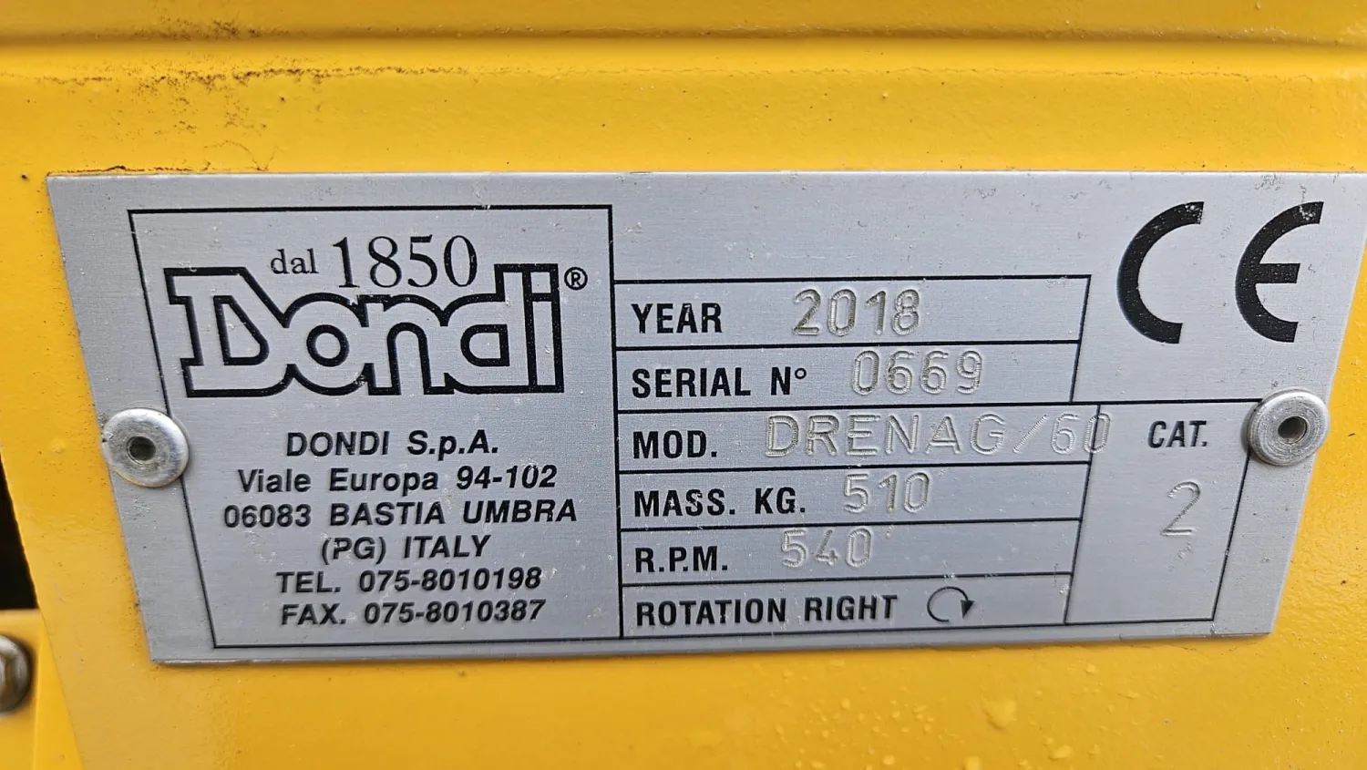 Dondi Drenag 60 Sleuvengraver - 2018 - Perfecte Staat