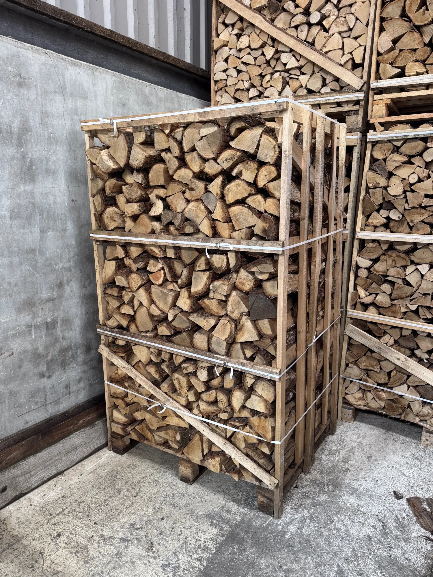 Eiken Haardhout Pallet - 1.8 Kuub - Lange Brandduur