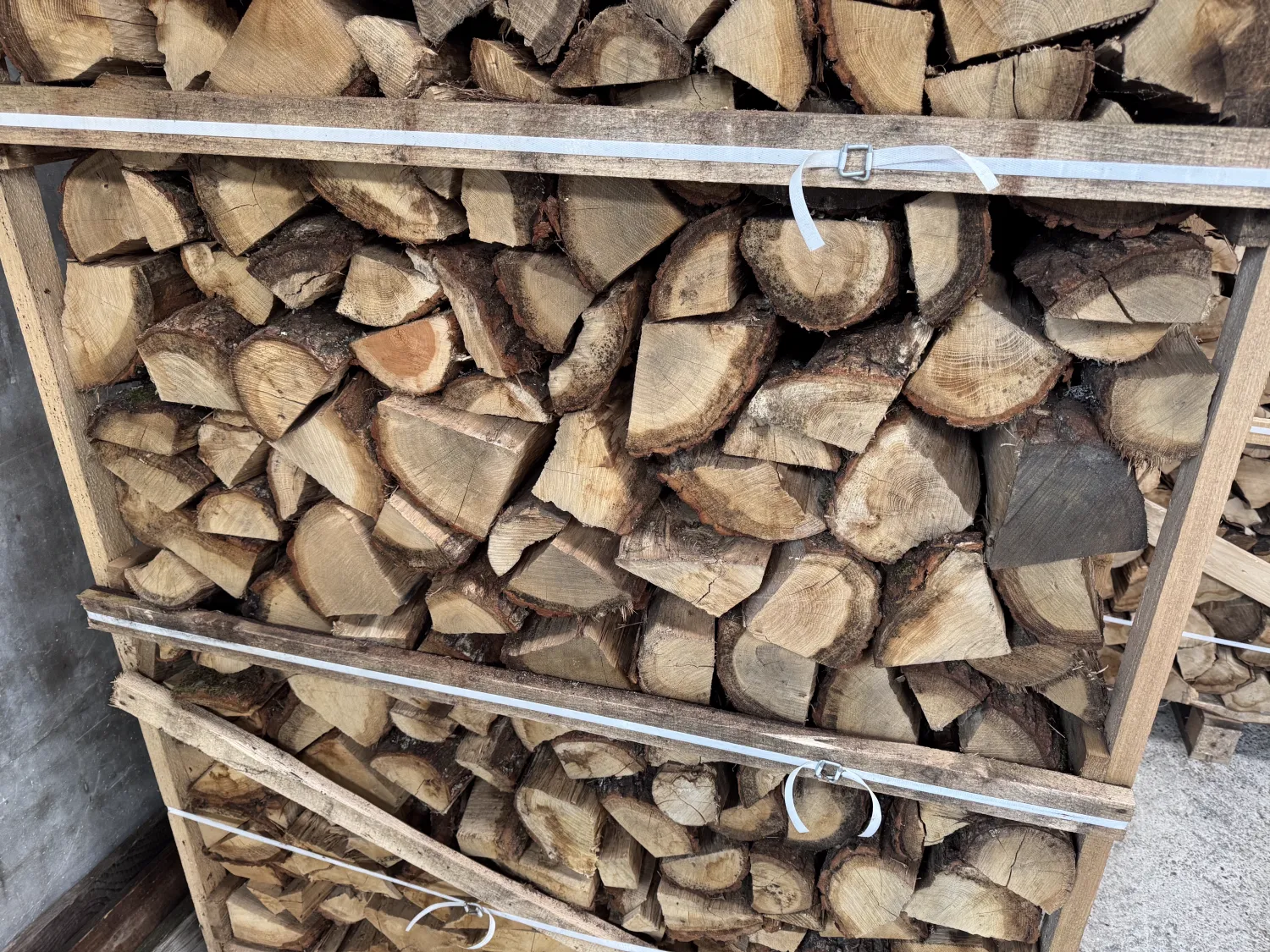 Eiken Haardhout Pallet - 1.8 Kuub - Lange Brandduur