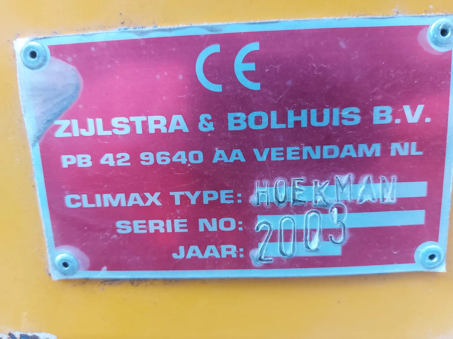 Climax Hoekman Onderlosband | 240x80cm | Bouwjaar 2003