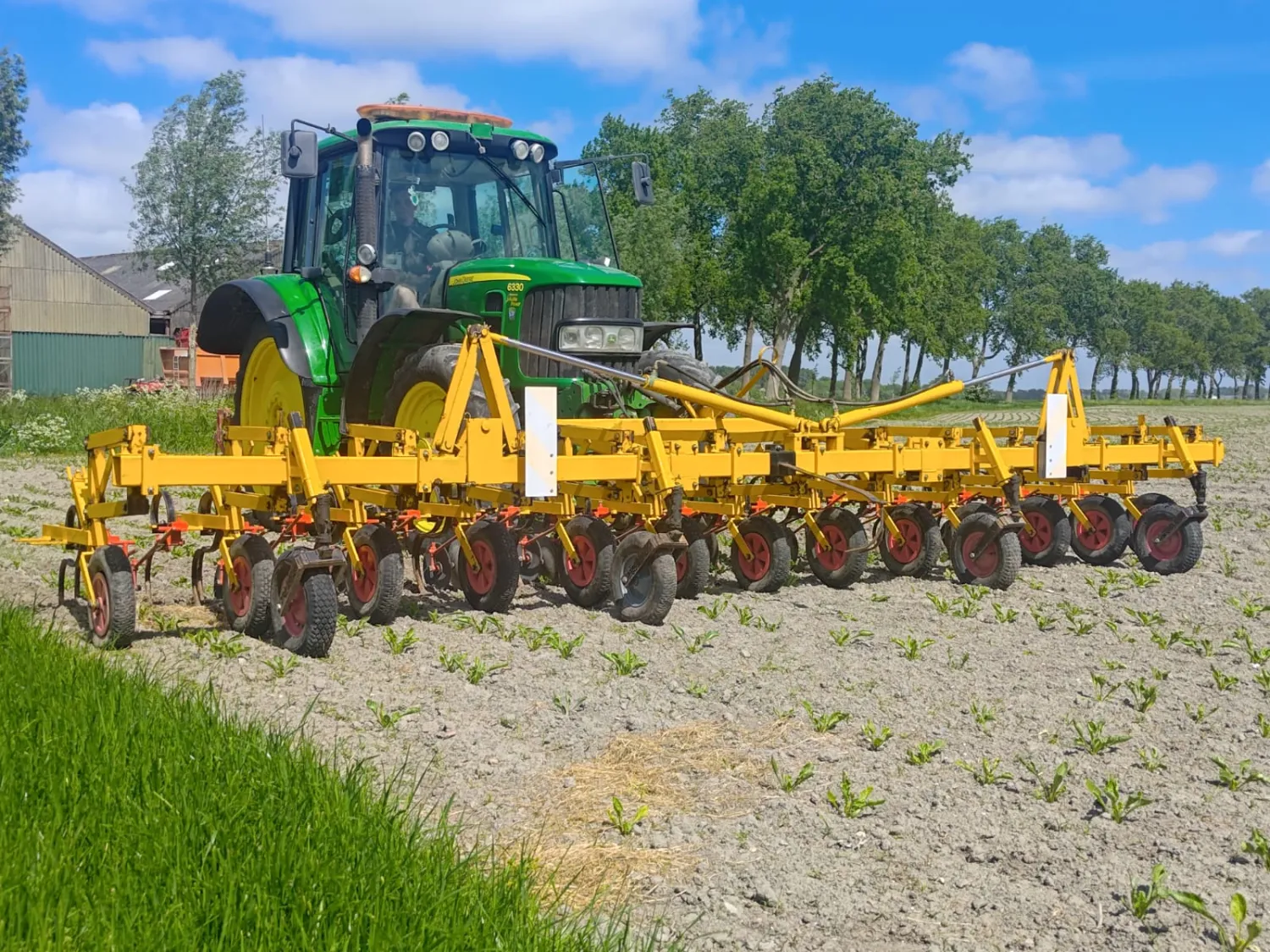 Schoffelbalk 12 rijen opklapbaar | Landbouwwerktuigen