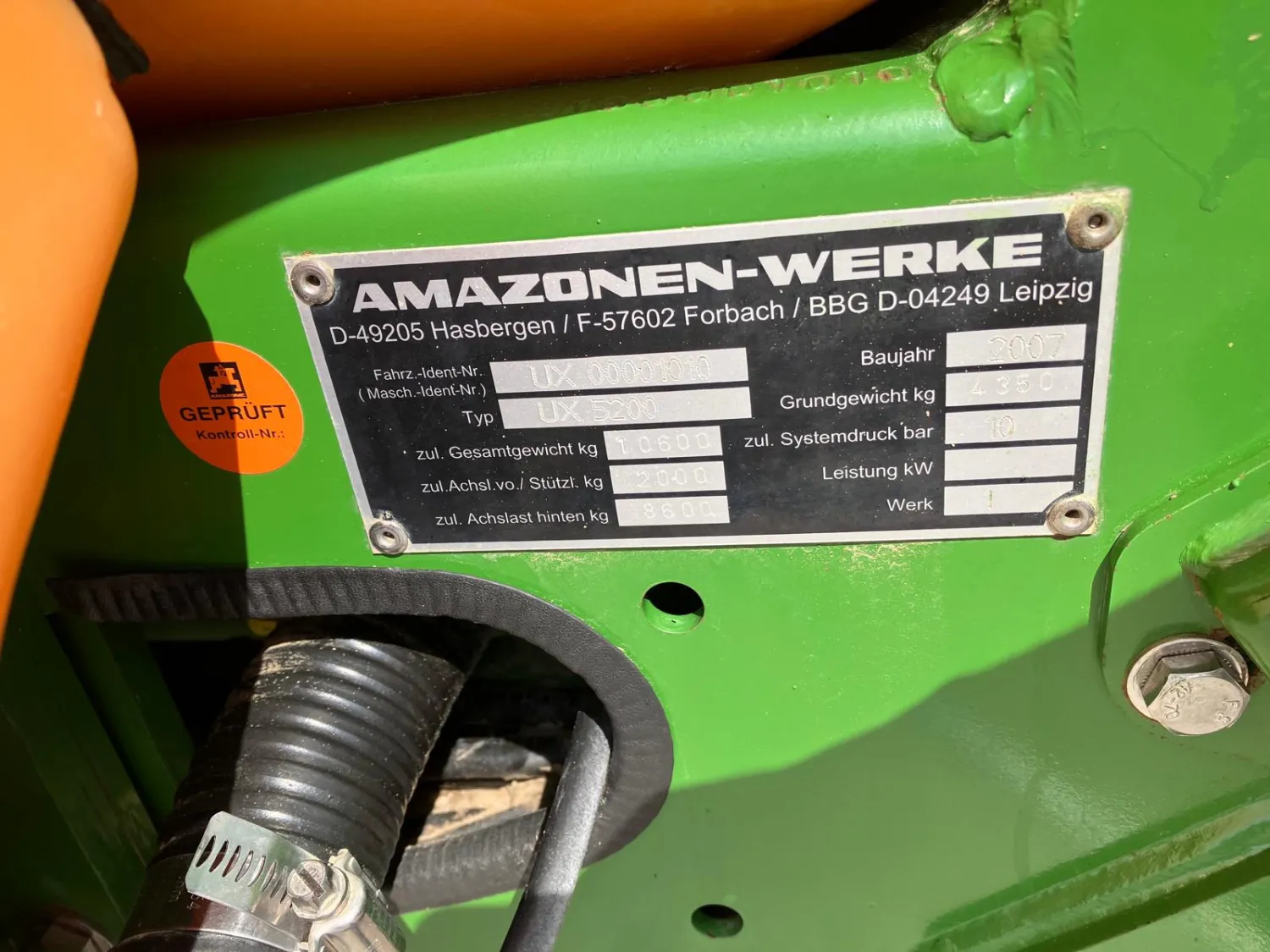 Amazone UX 5200-40-3 Spuitmachine - 40m Werkbreedte