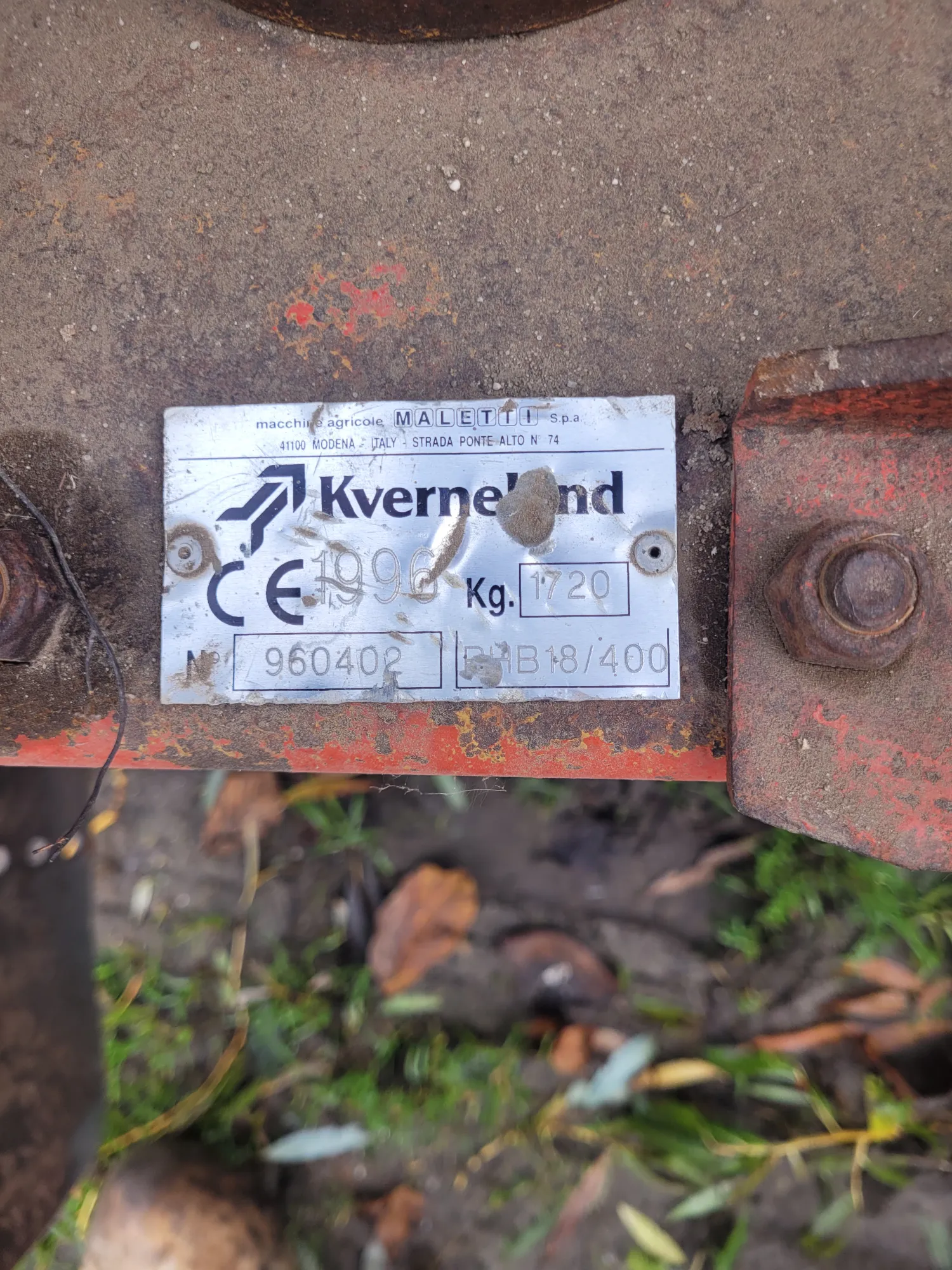 Kverneland PHB 18/400 Zware Pakkerwals - Onderdelen