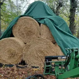 Hordeum- en Tarwestro 2025: Ronde balen (1.5m)