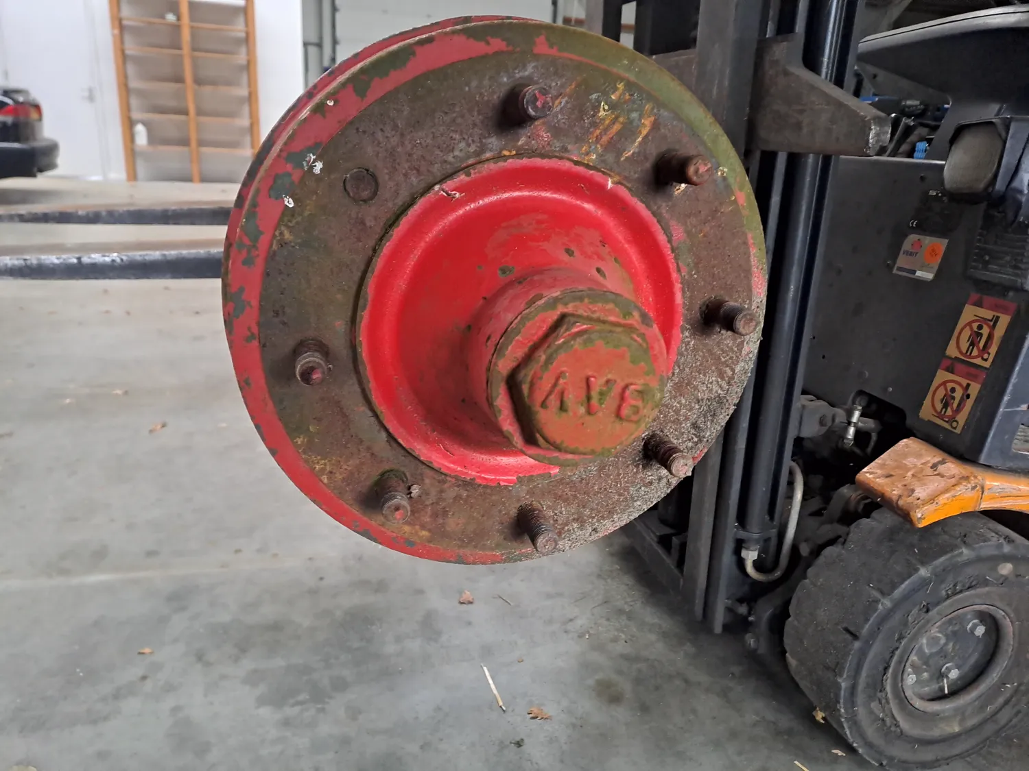 Eje agrícola frenado - 8 orificios, 1.60m ancho