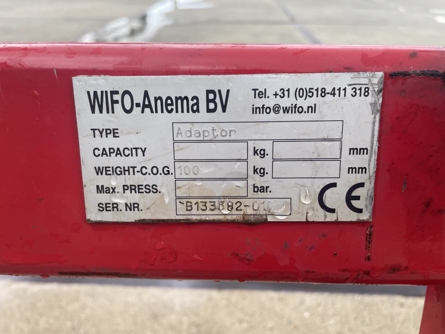 Wifo 3-puntsadapter voor Fem 4 vorkenbord