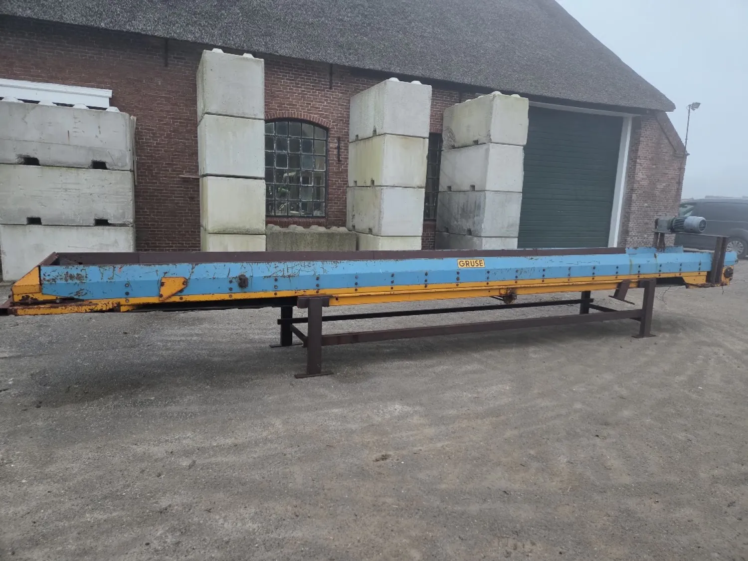 Przenośnik taśmowy Climax: 675x65cm, profilowana guma