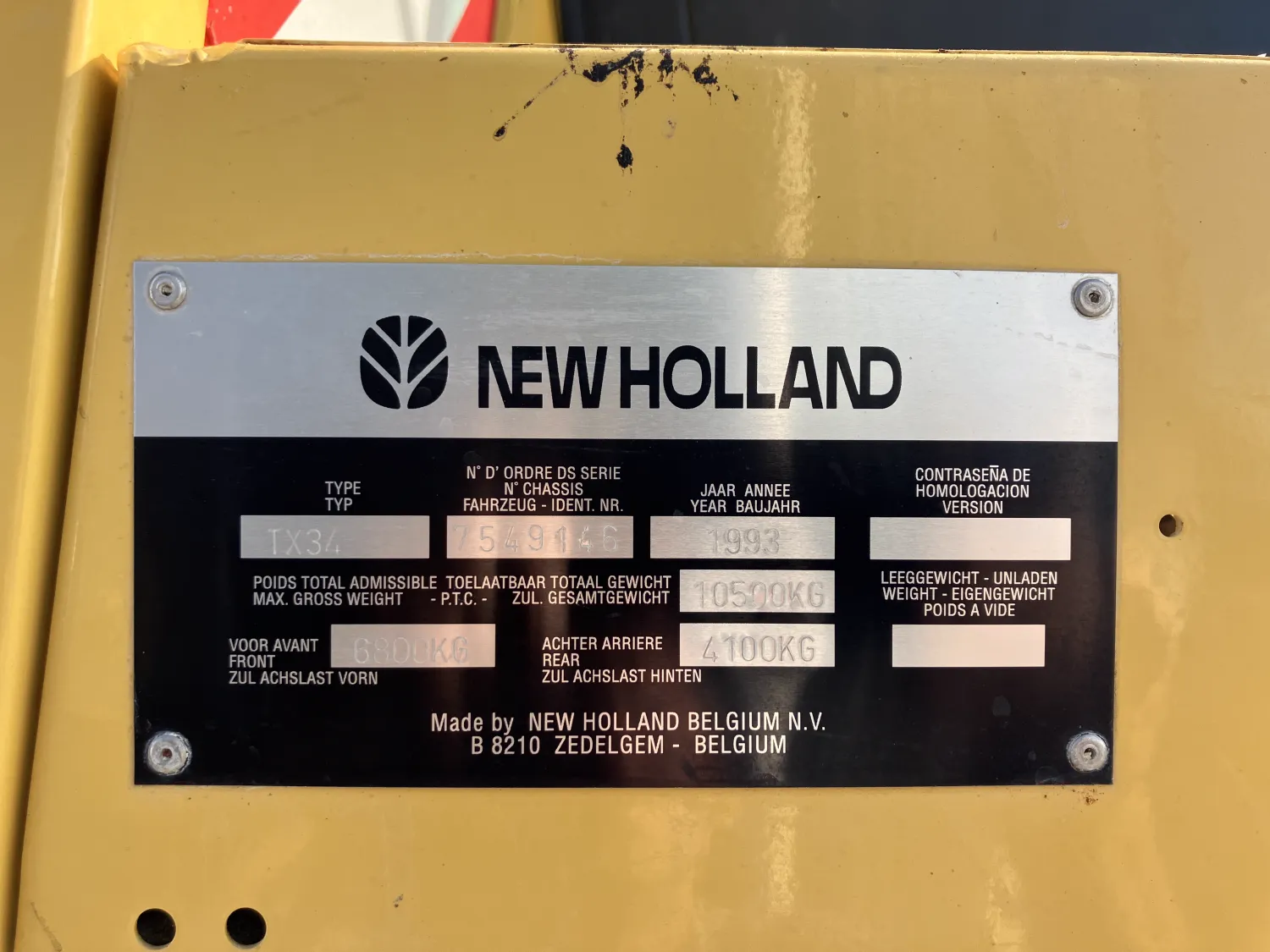 Комбайн New Holland TX 34 - 1993 - Продається