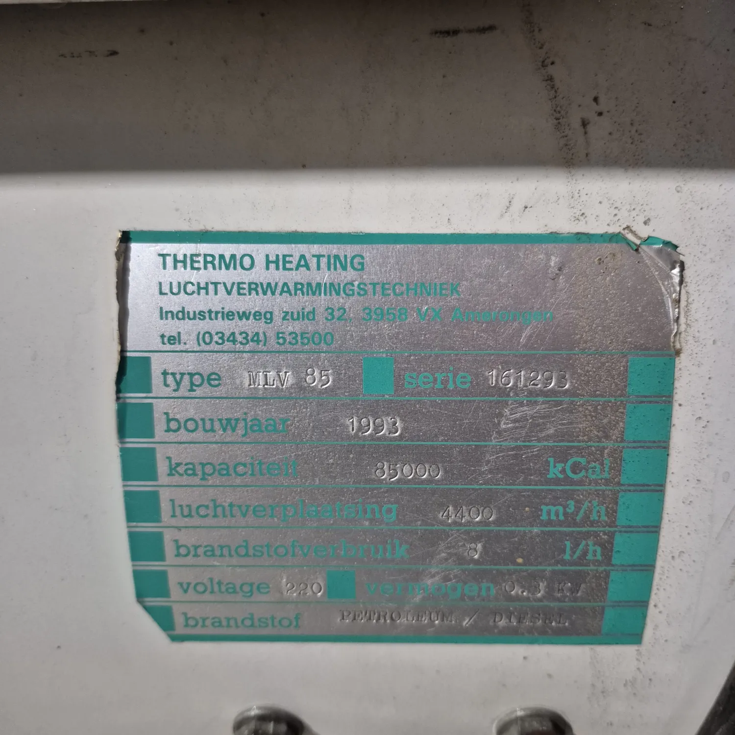 Încălzitor Diesel 85.000 KCal - Încălzire pentru șopron/produse