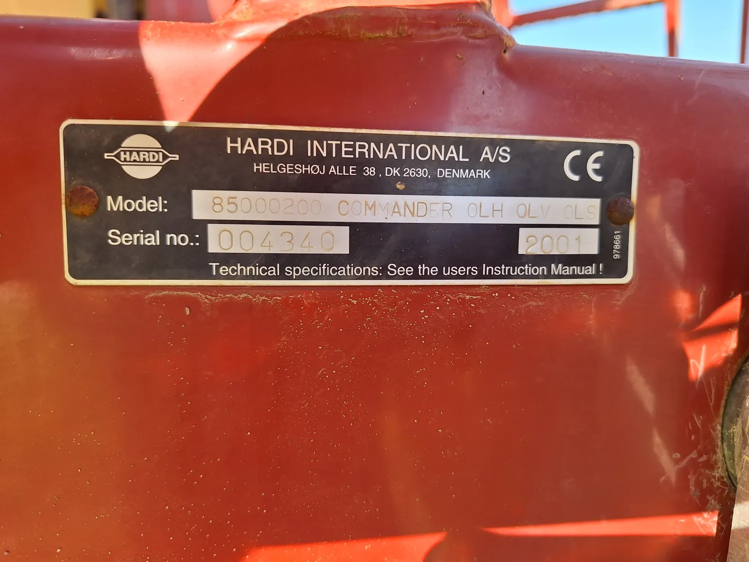 Hardi Spuit 4200L, Uitstekende Staat, Bouwjaar 2001