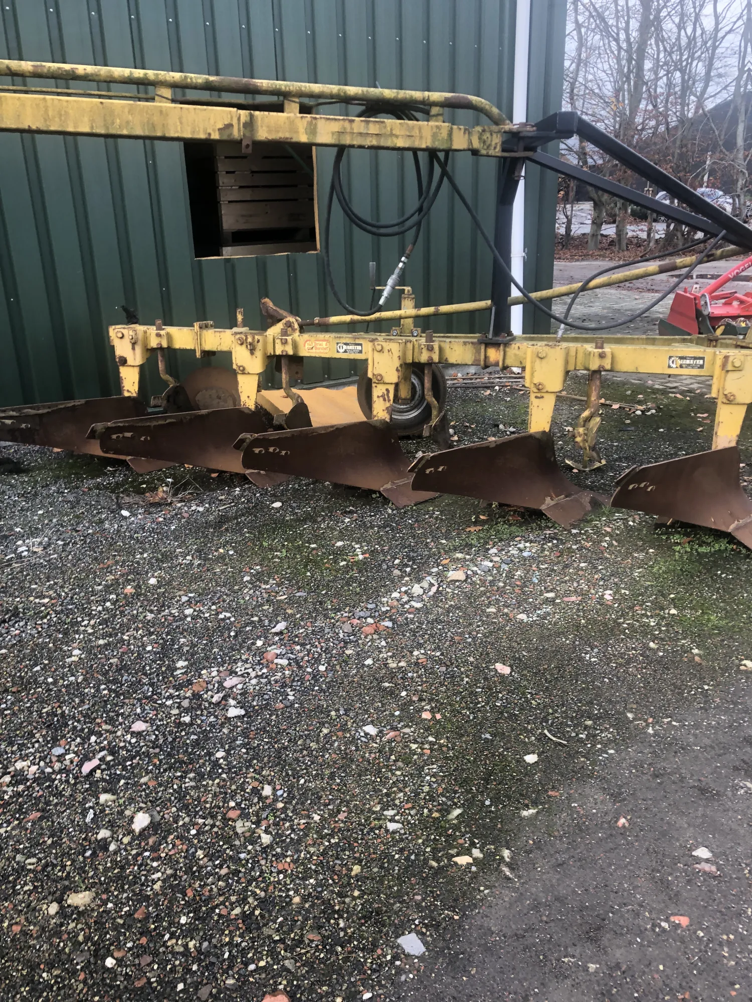 Rumpstad 5-schaar ploeg met vorenpakker | Gebruikt