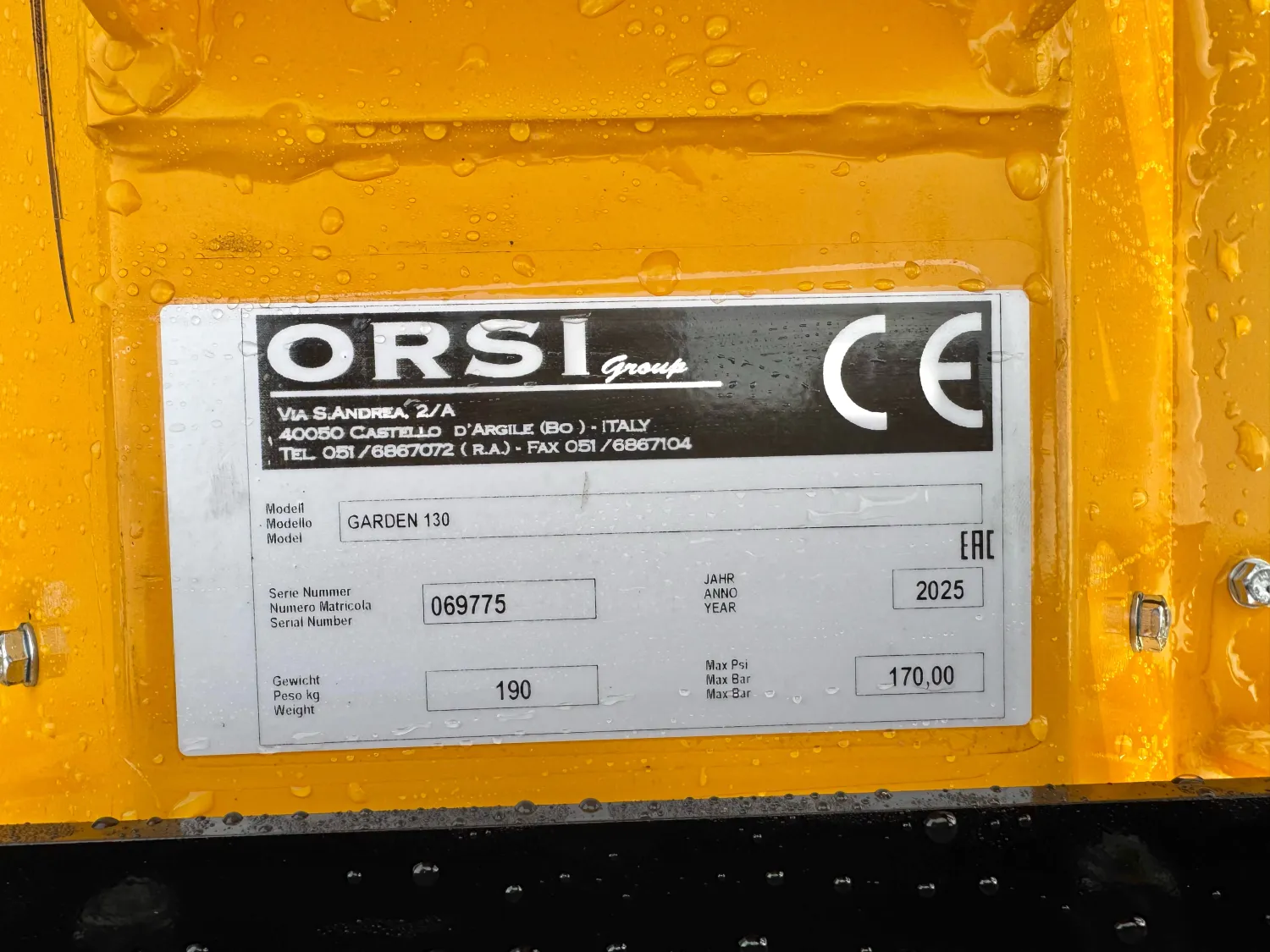 Orsi Klepelmaaier Garden 130 - Nieuwstaat - Werkbreedte 130cm