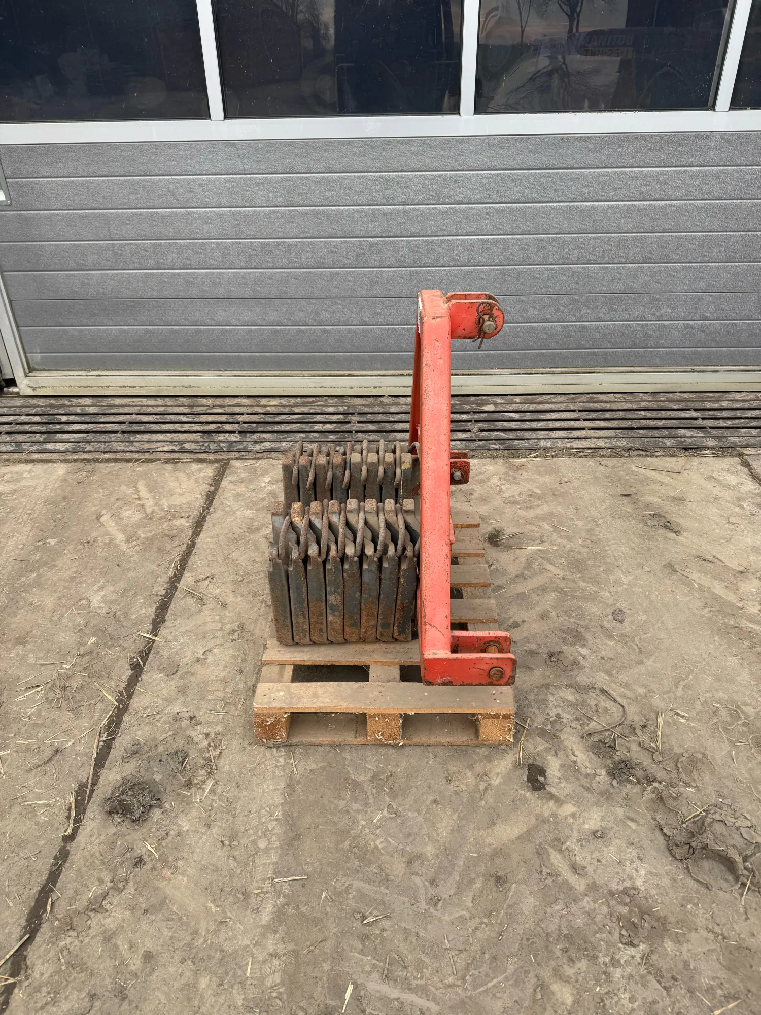 Fendt gewichten 8x35kg met driepuntsbok