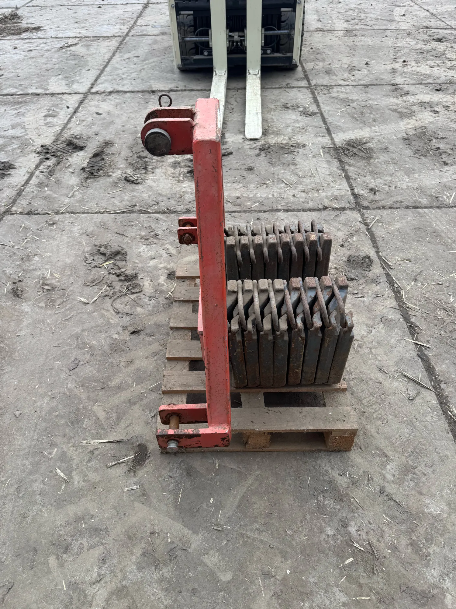 Fendt gewichten 8x35kg met driepuntsbok