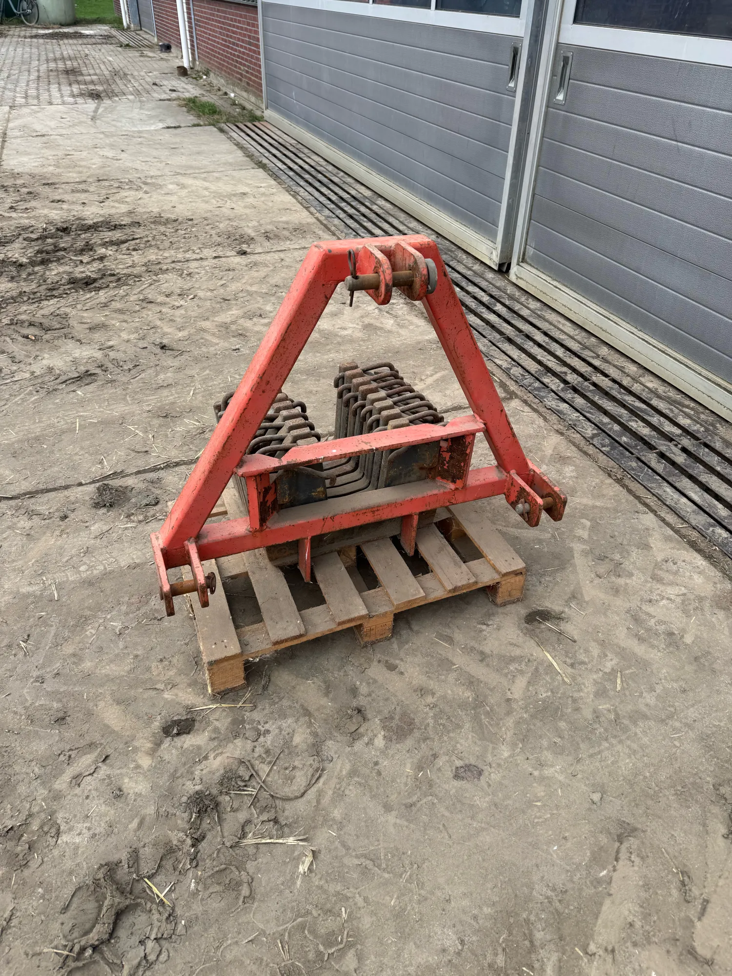 Fendt gewichten 8x35kg met driepuntsbok