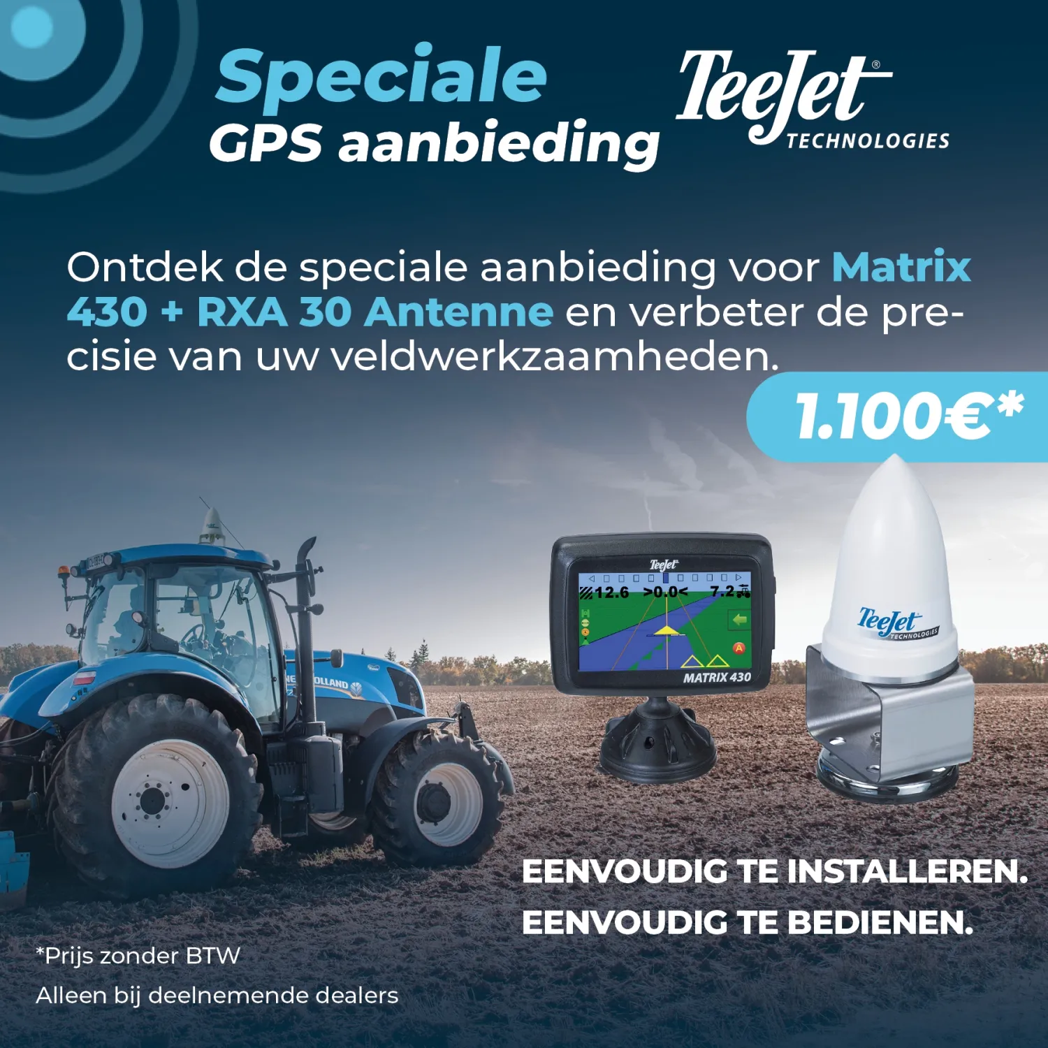Teejet Matrix 430 Stuurhulp | 7 Secties | Eenvoudige Installatie