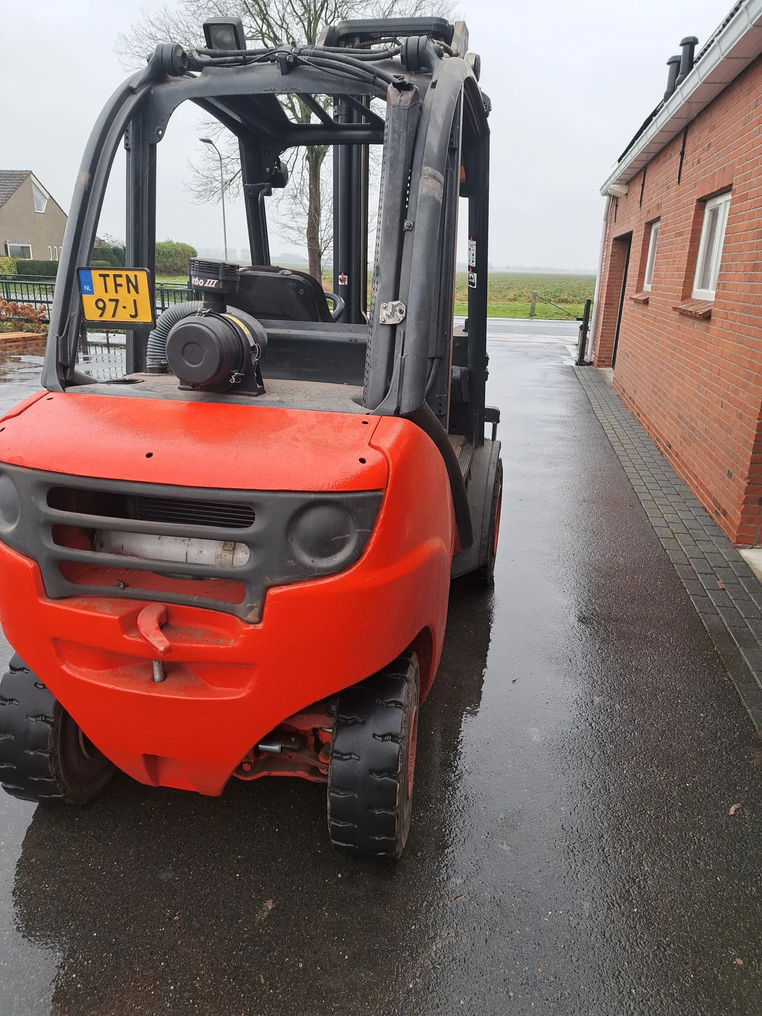 Carretilla elevadora diésel Linde H35 - Altura de elevación 5500 mm