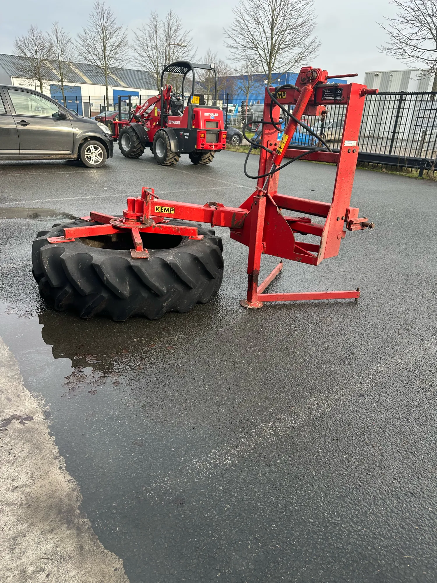 Kemp Kehrmaschine mit Anbaubock für Traktoren