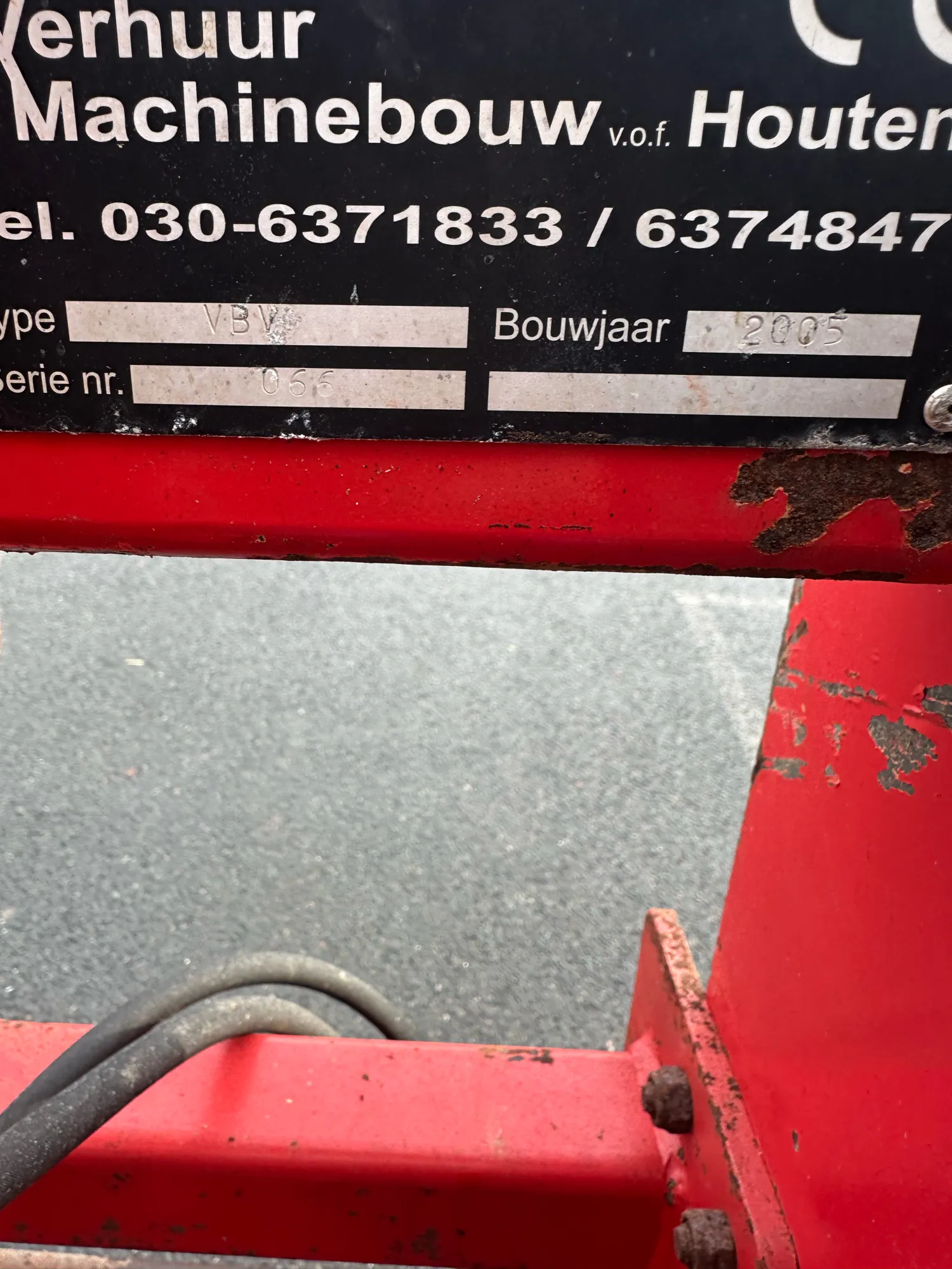 Kemp Kehrmaschine mit Anbaubock für Traktoren