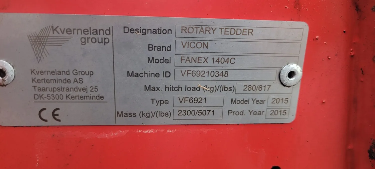 Vicon Fanex 1404C Te Koop - Goede Staat