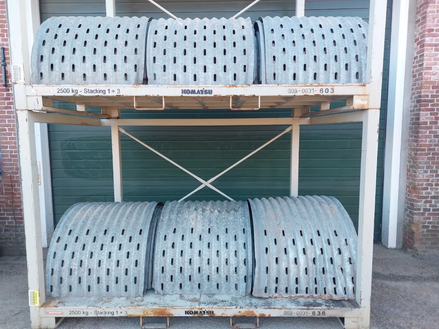 Stapelbare rekken (2010) - 2500kg capaciteit