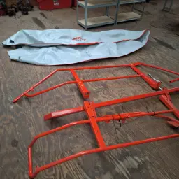 Kuhn GMD Onderdelen: Beschermdoek & Beugels + Zwadbord